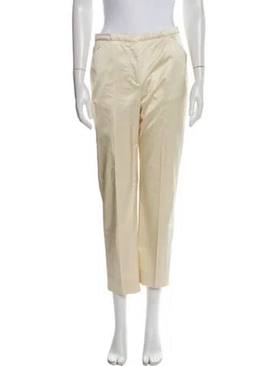 Pre-owned Totême Straight Leg Pants In Neutral