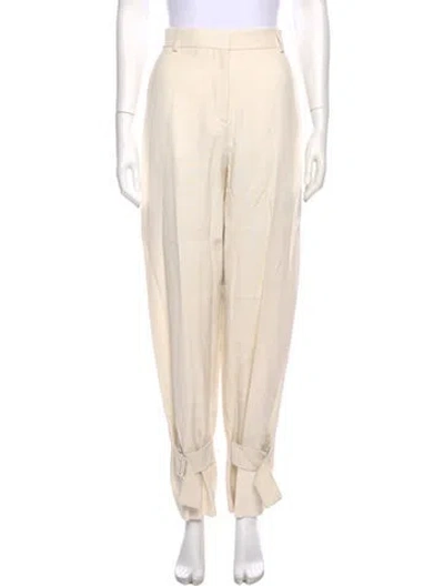 Pre-owned Totême Straight Leg Pants In Neutral