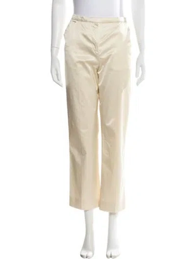 Pre-owned Totême Straight Leg Pants In Neutrals