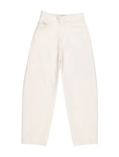 Pre-owned Totême Straight Leg Pants In White