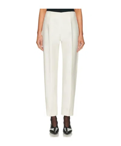 Totême Straight Leg Tailored Trousers In White