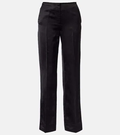 Totême Straight Pants In Black