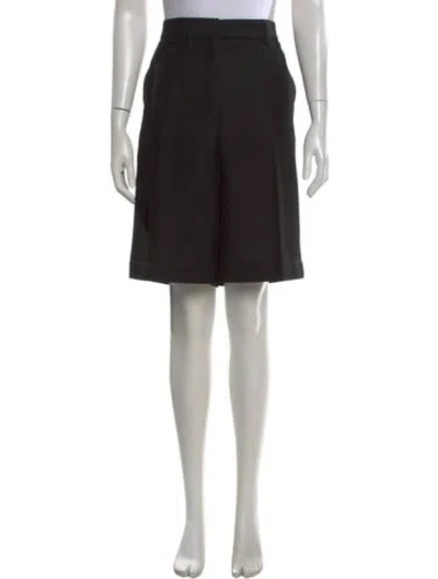 Pre-owned Totême Straight Tailored Shorts Knee-length Shorts In Black
