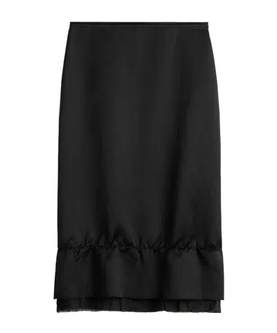 Totême Straight-cut Skirt In Black