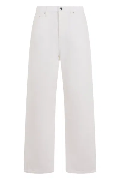 Totême Toteme Straight-leg Cotton Denim Jeans In White