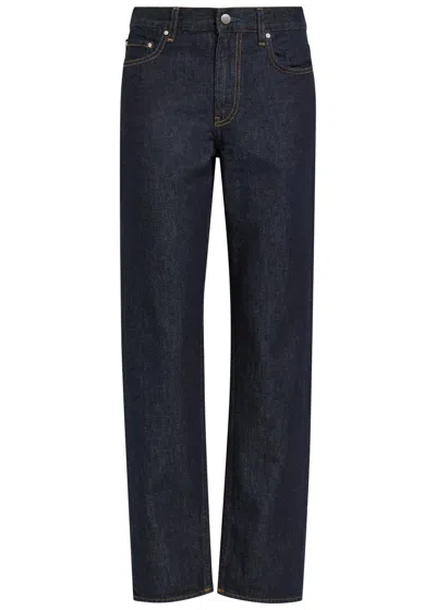 Totême Toteme Low Straight Denim Trousers In Black