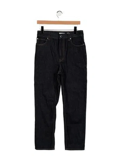 Pre-owned Totême Straight-leg Jeans In Blue