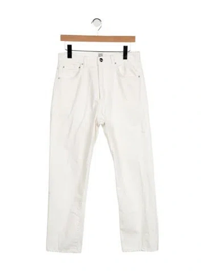 Pre-owned Totême Straight-leg Jeans In White