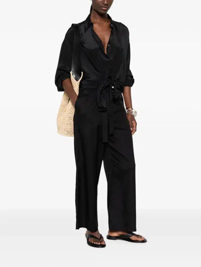 Totême Straight-leg Trousers In Black