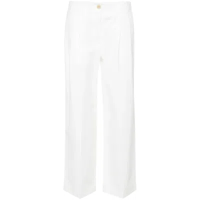 Totême Straight-leg Trousers In White