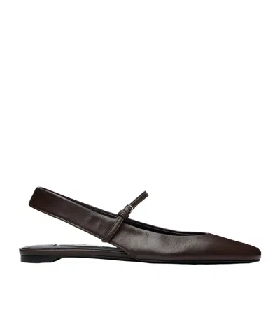 Totême Strap Ballet Flats In Black