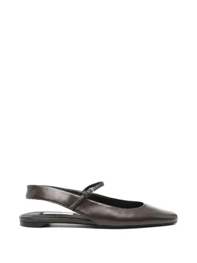 Totême Nappa Leather Slingback Mary Jane Ballerina Flats In Multi