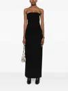 Totême Strapless Pocket Dress In Black In Black
