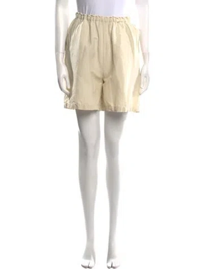 Pre-owned Totême Stretch Bermuda Mini Shorts In Neutral