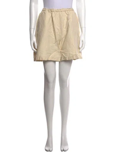 Pre-owned Totême Stretch Linen Mini Shorts In Neutrals