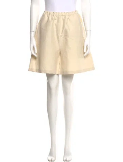 Pre-owned Totême Stretch Linen Shorts Mini Shorts In Neutral