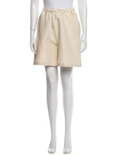 Pre-owned Totême Stretch Linen Shorts Mini Shorts In Neutrals