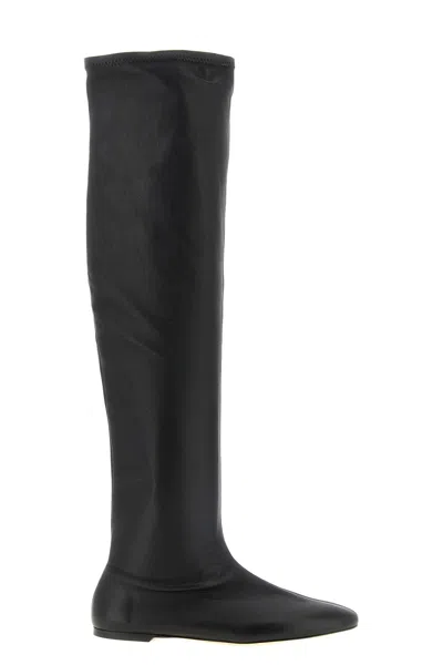 Totême Stretch Nappa-leather Boots In Black