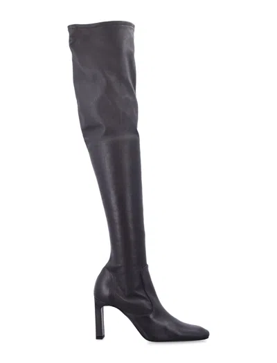 Totême Toteme Stretch Nappa Leather Over-the-knee Boots With Set-back Bar Heel In Multi