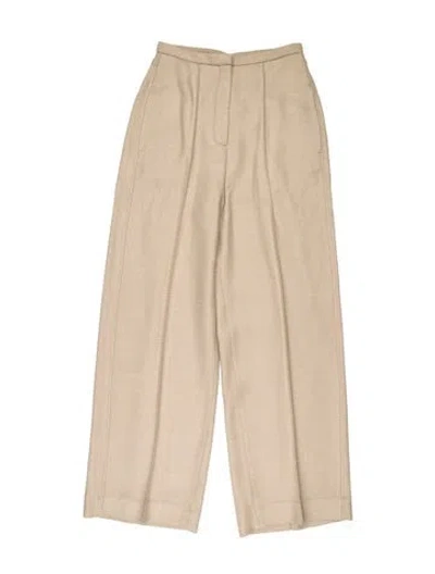 Pre-owned Totême Striped Corduroy Pants In Neutral
