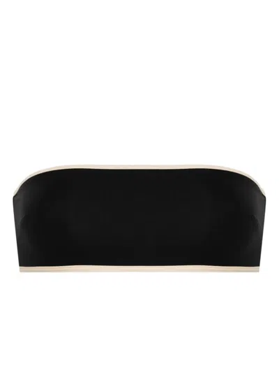 TOTÊME STRIPED-EDGE BIKINI TOP