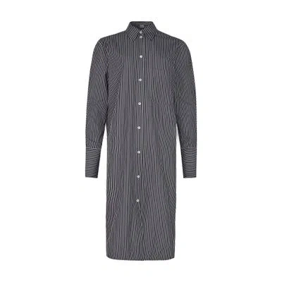 Totême Striped Kimono-sleeve Shirtdress