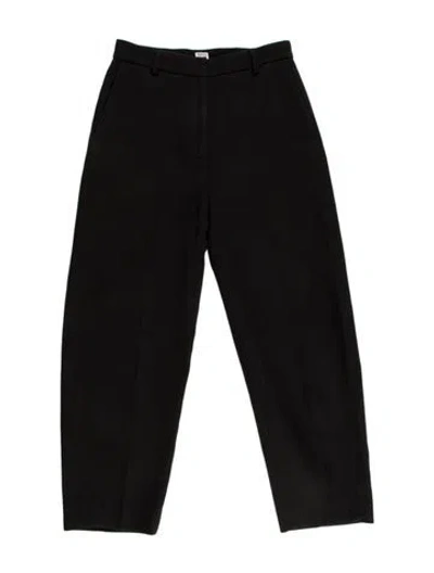 Pre-owned Totême Striped Pants In Black