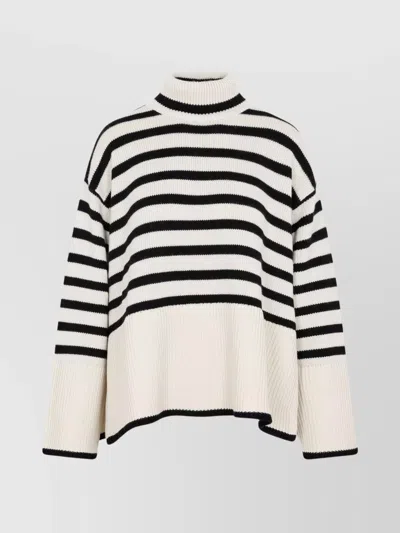 Totême Striped Roll Neck Jumper In Multi