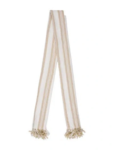 Pre-owned Totême Striped Scarf In Neutral