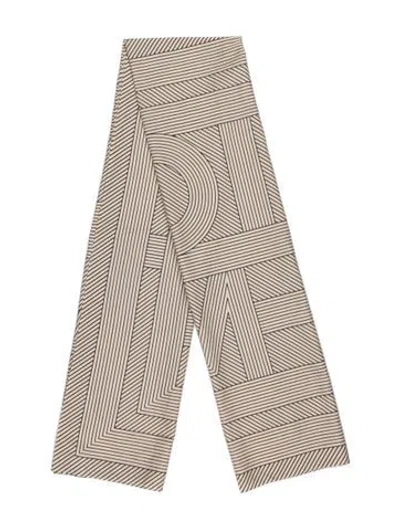 Pre-owned Totême Striped Scarf W/ Tags In Neutrals