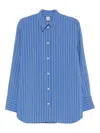Totême Toteme Striped Woven Shirt In Blue