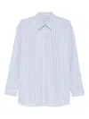 Totême Striped Shirt In Blue