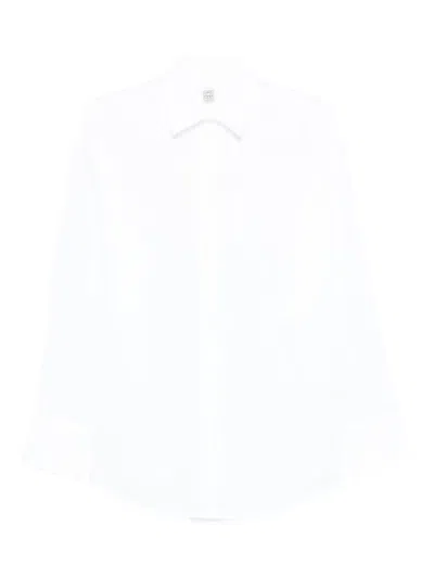 Totême Striped Shirt In White