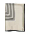 Totême Striped Silk Crêpe Scarf In Multi