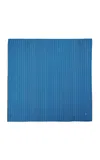 Totême Striped Silk Scarf In Blue