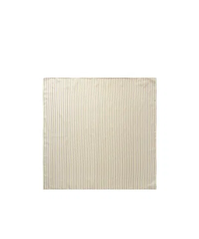 Totême Striped Silk Scarf In Blue