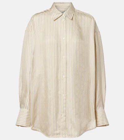 TOTÊME STRIPED SILK SHIRT
