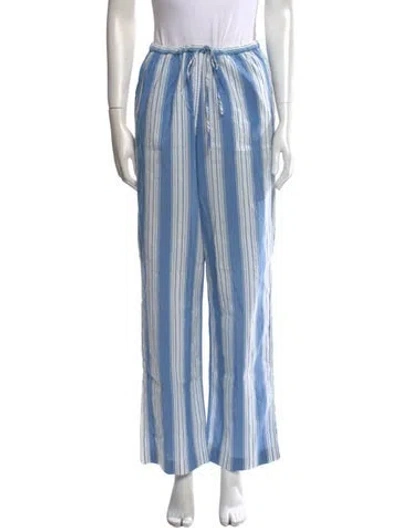 Pre-owned Totême Striped Straight Leg Pants In Multi
