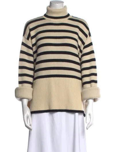 Pre-owned Totême Striped Turtleneck Sweater