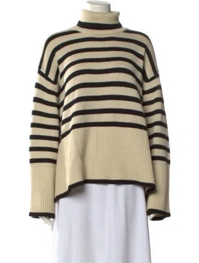 Pre-owned Totême Striped Turtleneck Sweater