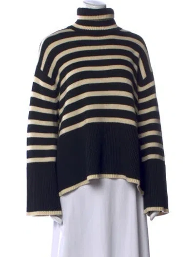 Pre-owned Totême Striped Turtleneck Sweater