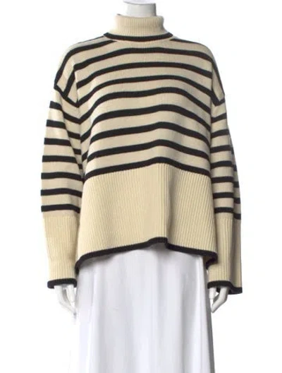 Pre-owned Totême Striped Turtleneck Sweater