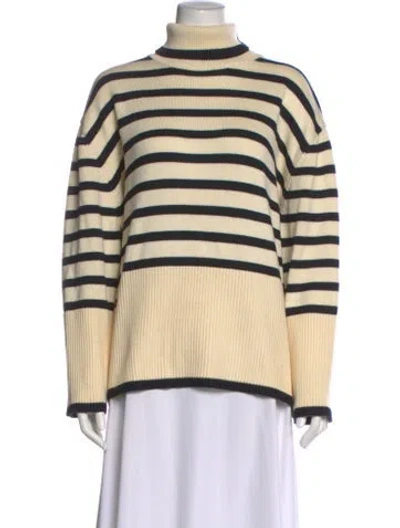 Pre-owned Totême Striped Turtleneck Sweater