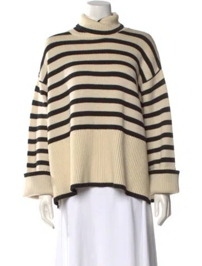 Pre-owned Totême Striped Turtleneck Sweater