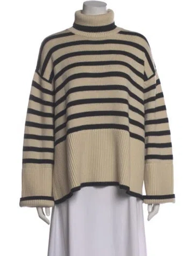 Pre-owned Totême Striped Turtleneck Sweater