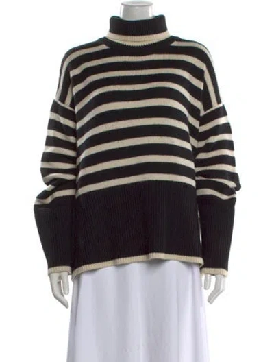 Pre-owned Totême Striped Turtleneck Sweater