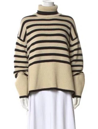 Pre-owned Totême Striped Turtleneck Sweater