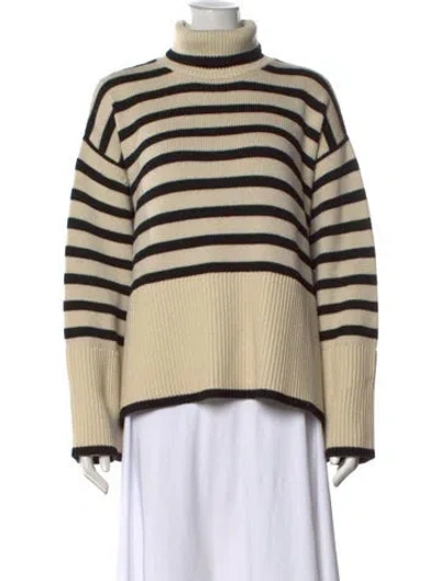 Pre-owned Totême Striped Turtleneck Sweater