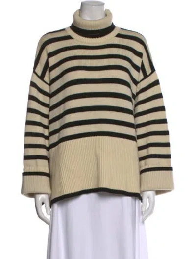 Pre-owned Totême Striped Turtleneck Sweater