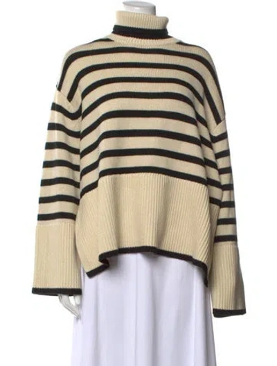 Pre-owned Totême Striped Turtleneck Sweater